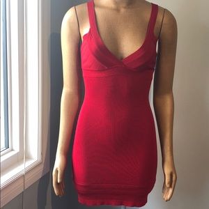 2/$40 Red Ribbed Racerback Mini